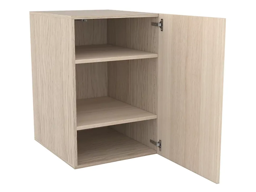 Armoire basse effet chêne 1 porte GoodHome Atomia H. 75 x L. 50 x P. 58 cm