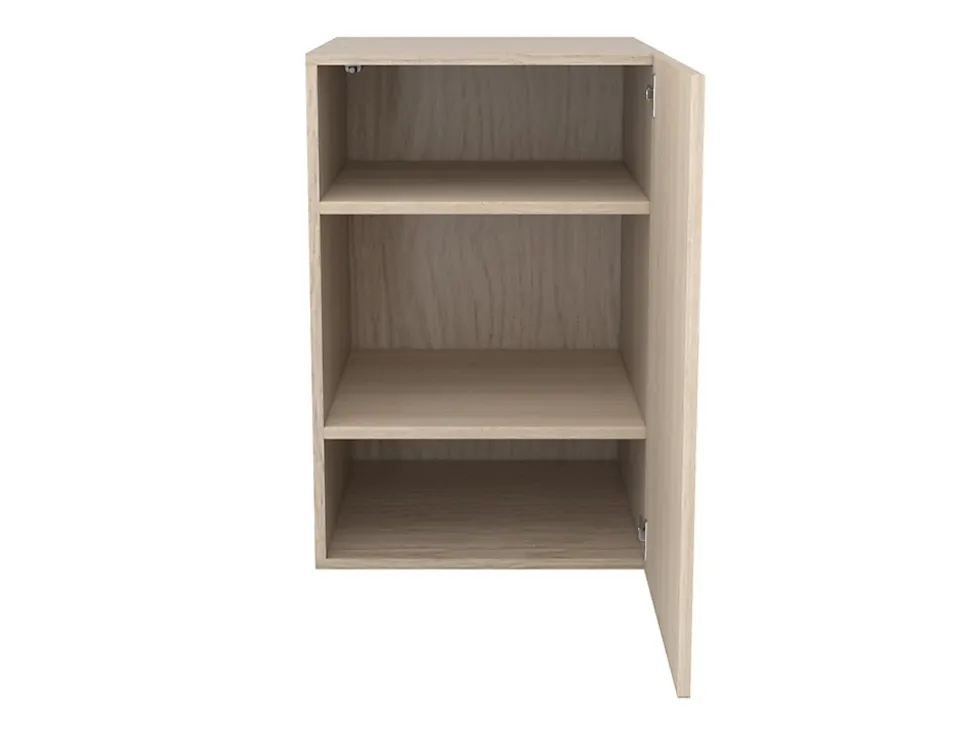 Armoire basse effet chêne 1 porte GoodHome Atomia H. 75 x L. 50 x P. 58 cm