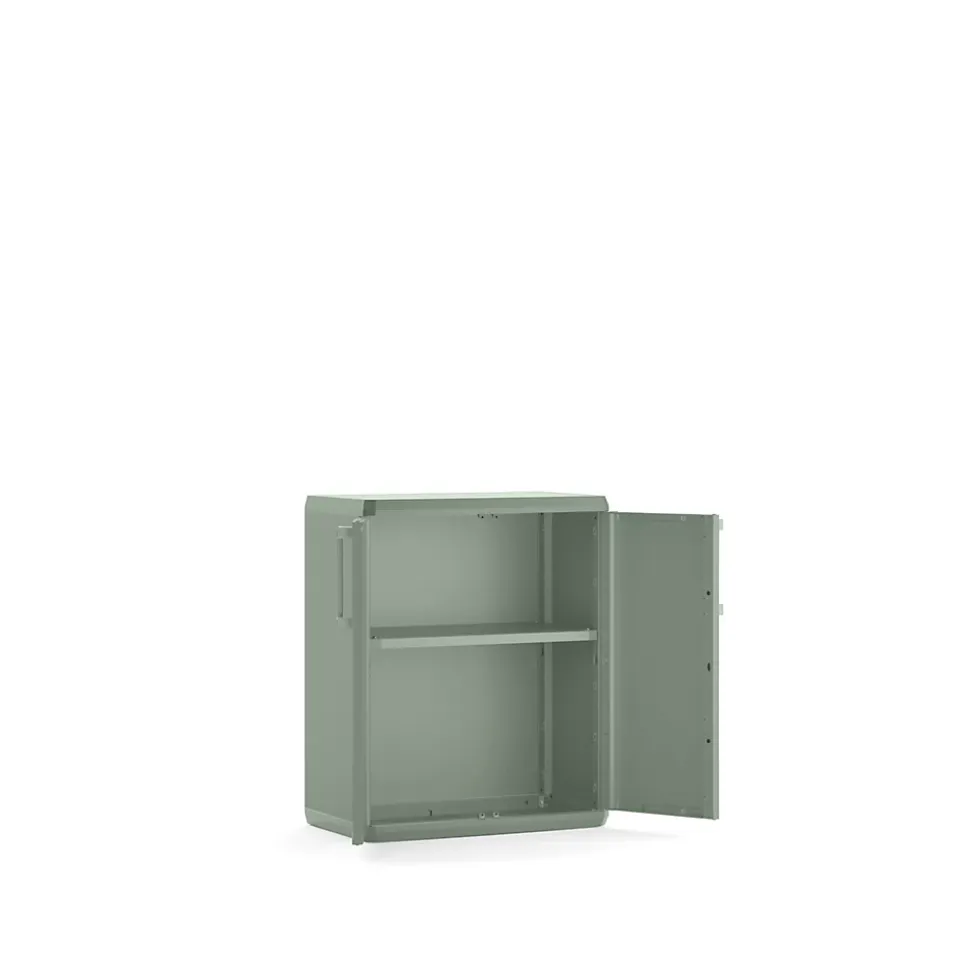 Armoire basse Keter Quadra vert L.68 x H.83 x P.39 cm