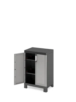 Armoire basse Links 2 tablettes L. 37 x H. 97 x P. 65 cm