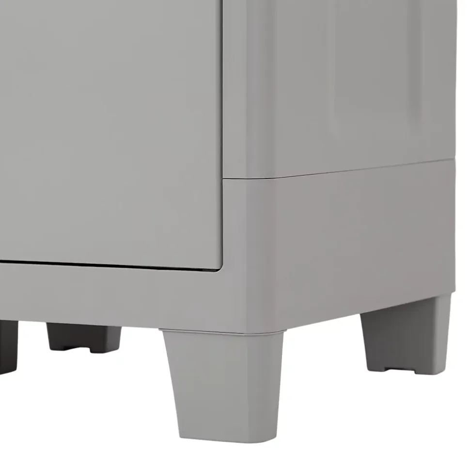 Armoire basse plastique 2 tablettes Major L.49 x H.101 x P.78 cm