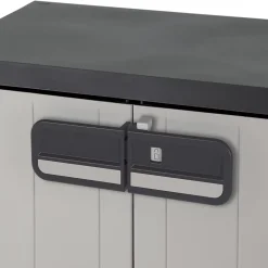 Armoire basse plastique 2 tablettes Links L.65 x H.93 x P.37 cm