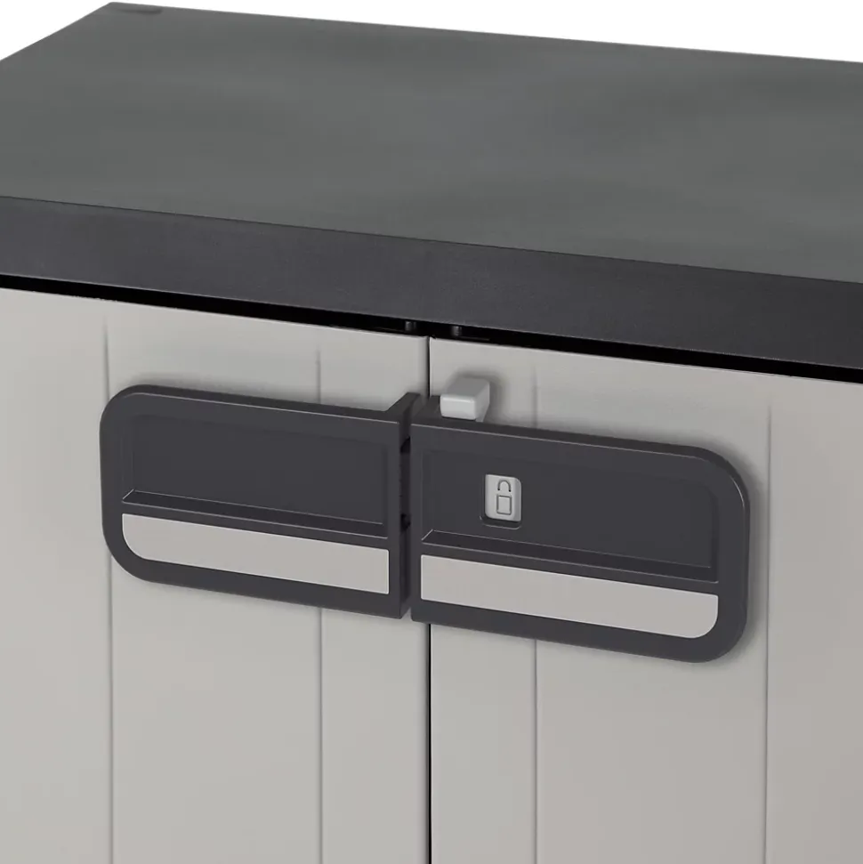 Armoire basse plastique 2 tablettes Links L.65 x H.93 x P.37 cm