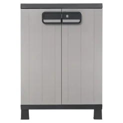 Armoire basse plastique 2 tablettes Links L.65 x H.93 x P.37 cm