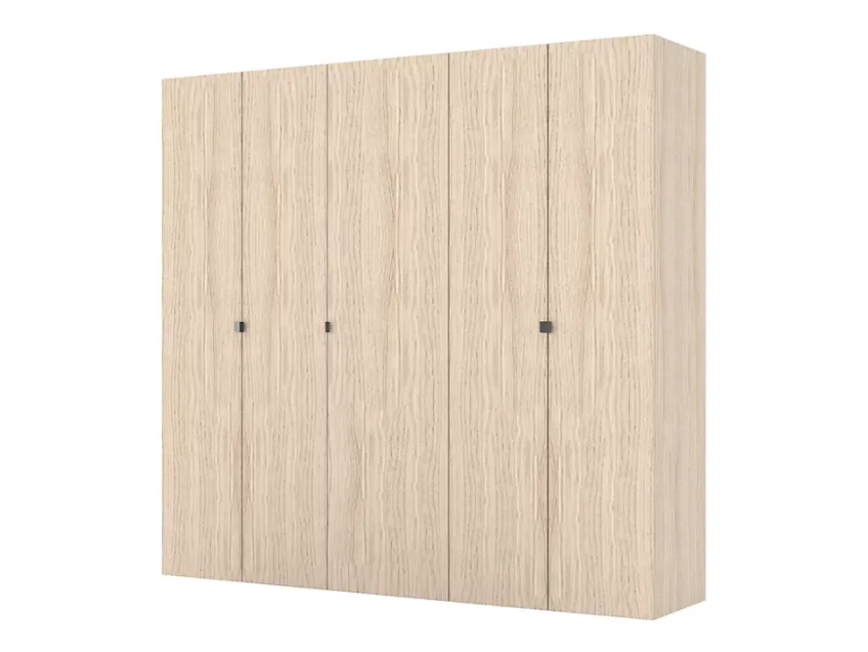 Armoire bicolore 4 penderies et 2 tiroirs GoodHome Atomia H. 187,5 x L. 200 x P. 45 cm