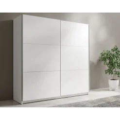 Armoire blanche 2 portes coulissantes 150 cm Collection ARSALA