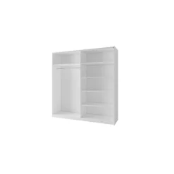 Armoire blanche 2 portes coulissantes 150 cm Collection ARSALA