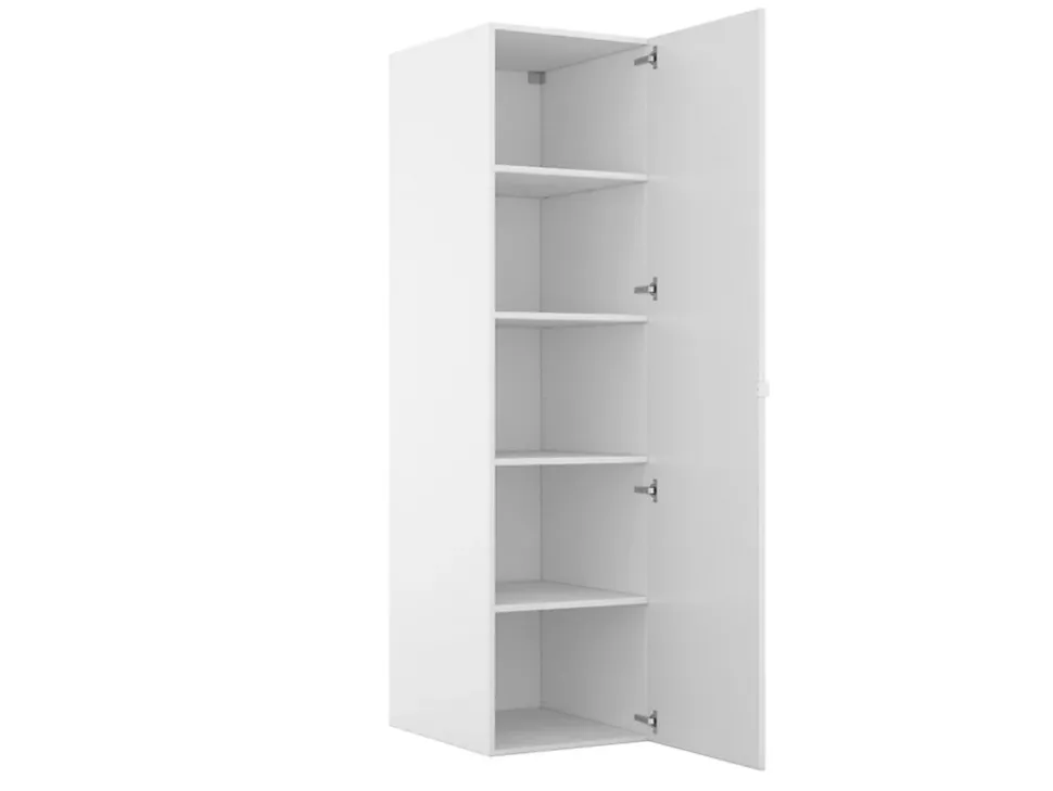 Armoire blanche avec 5 tablettes GoodHome Atomia H. 187,5 x L. 50 x P. 58 cm