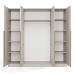 Armoire, cachemire / beige, 200 x 200 x 56,5 cm