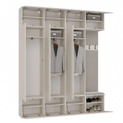 Armoire, cachemire / beige, 200 x 238 x 35 cm