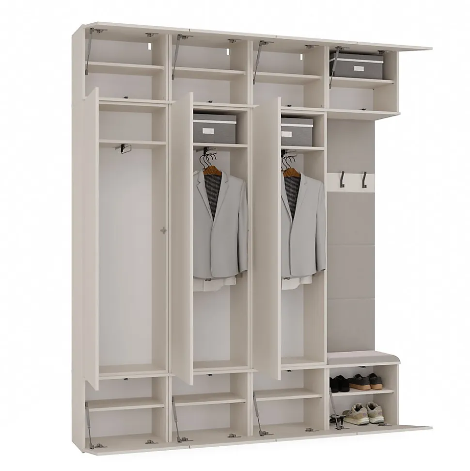 Armoire, cachemire / beige, 200 x 238 x 35 cm