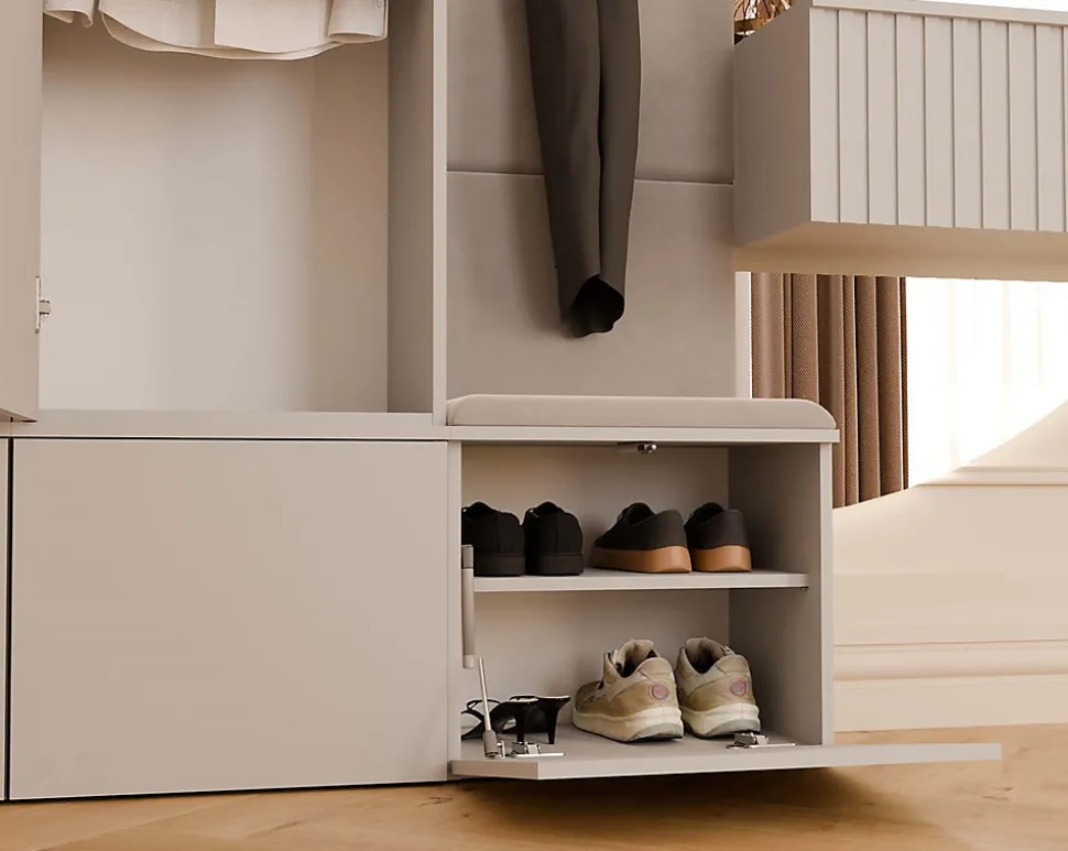 Armoire, cachemire / beige, 200 x 238 x 35 cm