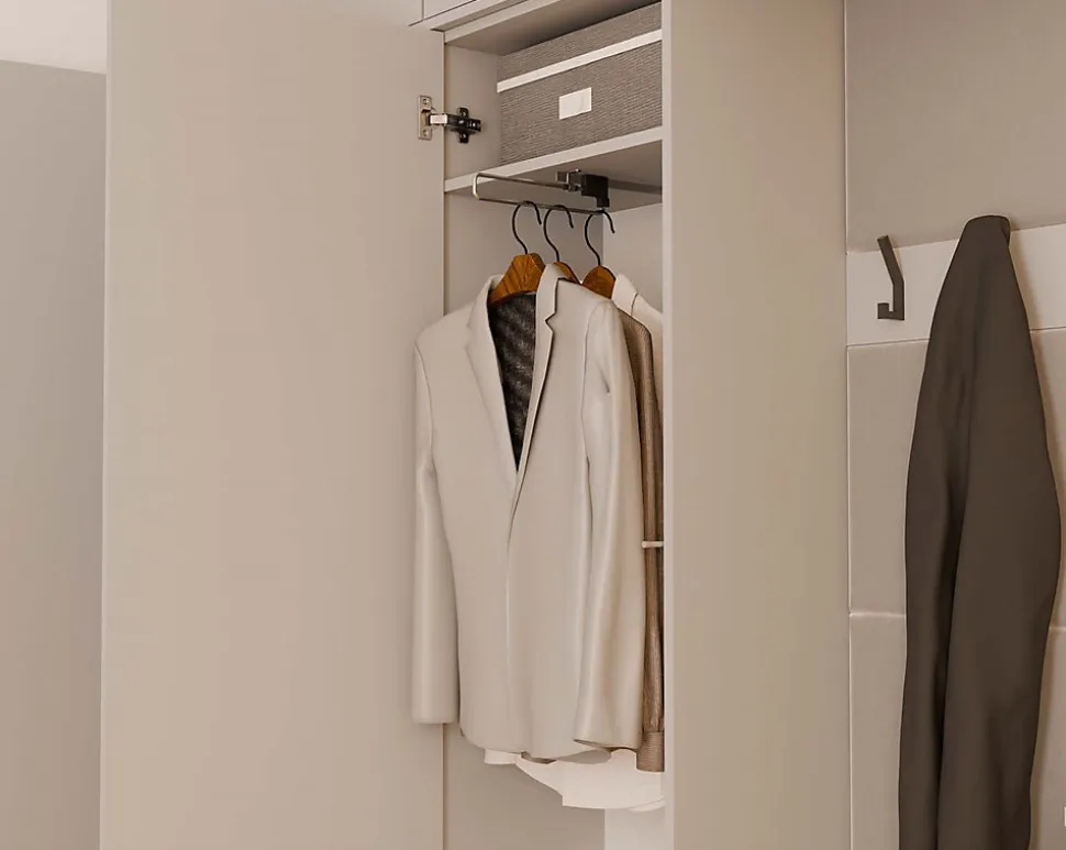 Armoire, cachemire / beige, 200 x 238 x 35 cm