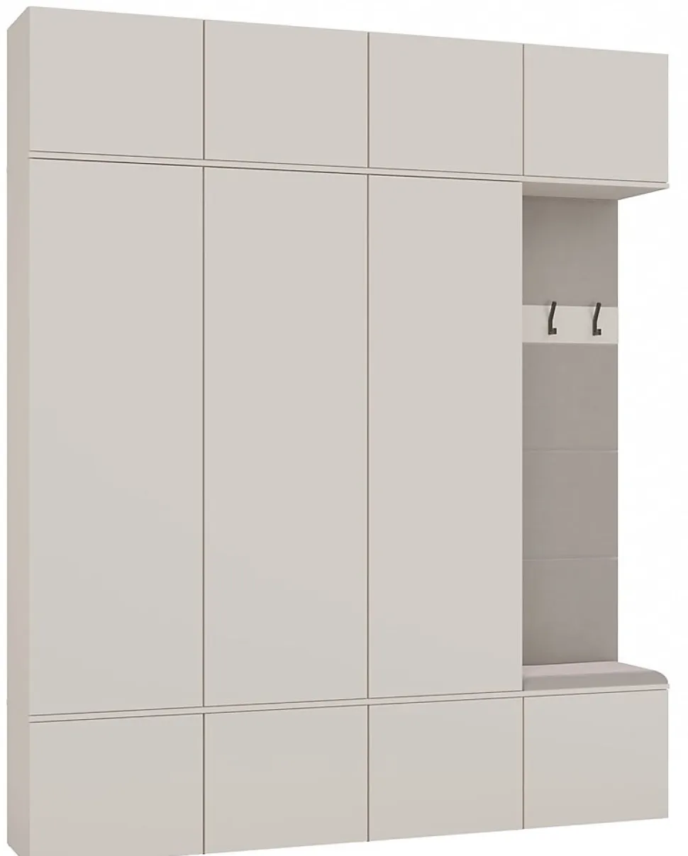 Armoire, cachemire / beige, 200 x 238 x 35 cm