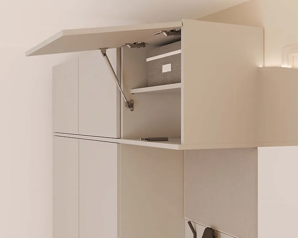Armoire, cachemire / beige, 200 x 238 x 35 cm