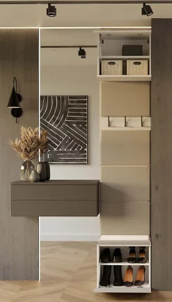 Armoire, cachemire / beige, 50 x 238 x 35 cm