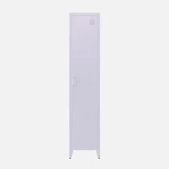 Armoire chambre enfant en acier lilas. 4 espaces de rangement. casier. L 38 x P 38 x H 180 cm