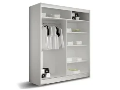 Armoire Closico Camera VIII, Nombre d'étagères: 5, 200x150x58cm