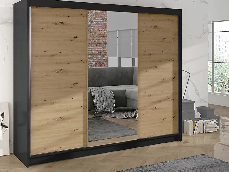 Armoire Closico Durion I, Nombre d'étagères: 9, 215x200x58cm