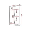 Armoire Closico Fractor IV, Nombre d'étagères: 4, 200x100x58cm