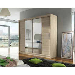 Armoire Closico Pallor II, Nombre d'étagères: 5, 215x180x58cm