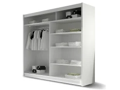 Armoire Closico Pallor II, Nombre d'étagères: 5, 215x180x58cm