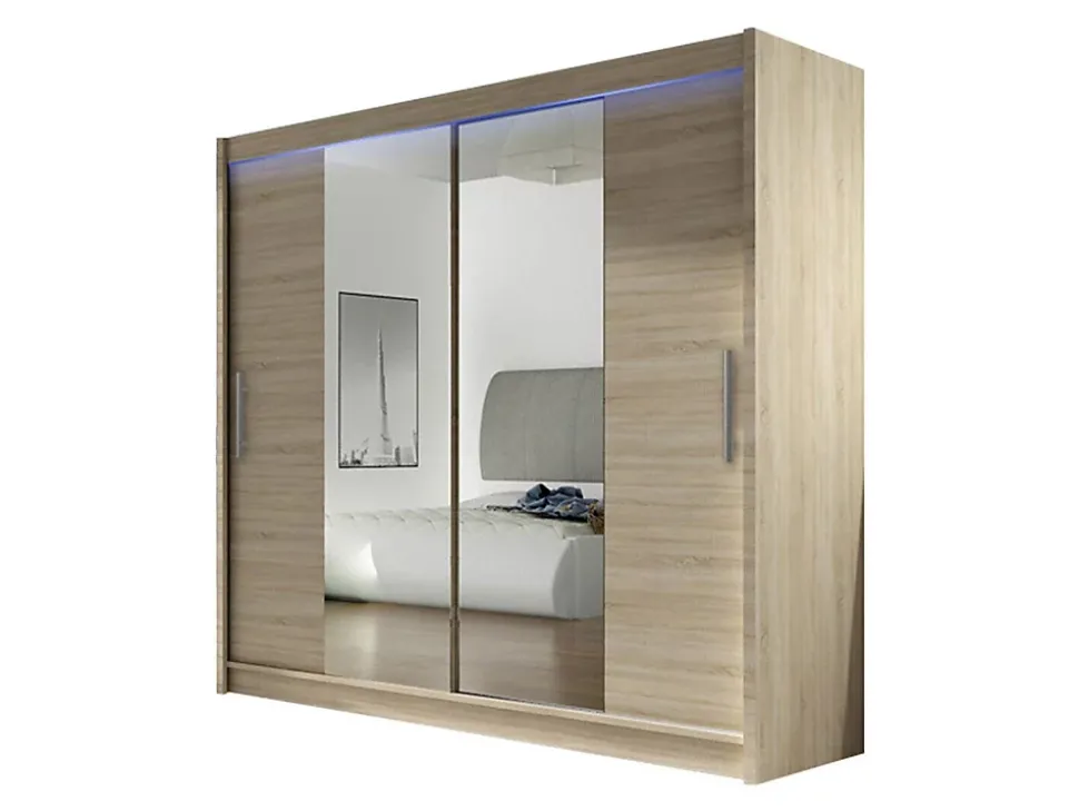 Armoire Closico Pallor II, Nombre d'étagères: 5, 215x180x58cm