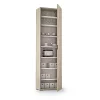 Armoire Colonne Multifonctionnelle Avec 1 Porte Effet Bois D'orme