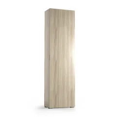 Armoire Colonne Multifonctionnelle Avec 1 Porte Effet Bois D'orme