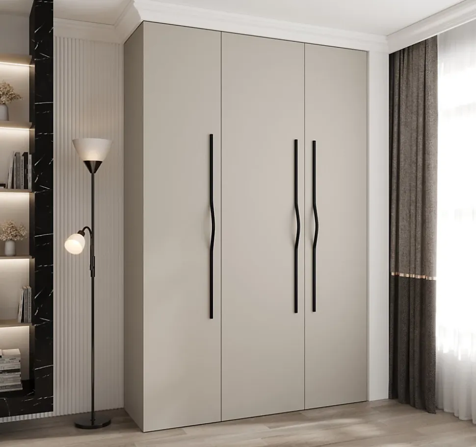 Armoire Como 2 a portes battantes H. 245 x L. 160 x P. 50, 3 portes