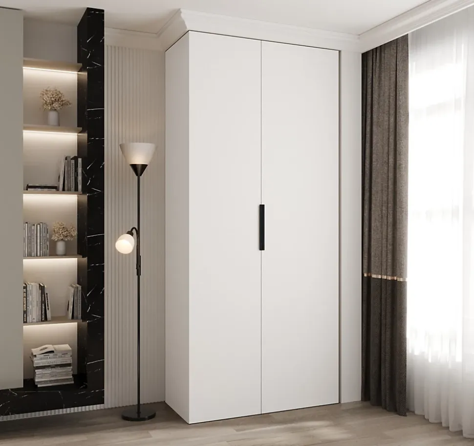 Armoire Como 4 a portes battantes H. 245 x L. 110 x P. 50, 2 portes