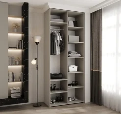 Armoire Como 3 a portes battantes H. 245 x L. 100 x P. 50, 2 portes