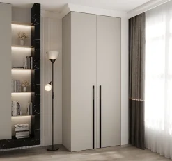 Armoire Como 3 a portes battantes H. 245 x L. 100 x P. 50, 2 portes