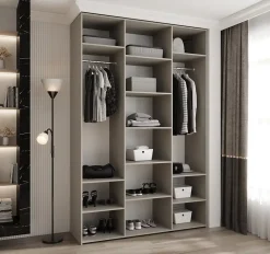 Armoire Como 3 a portes battantes H. 245 x L. 160 x P. 50, 3 portes