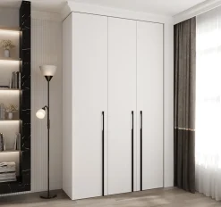 Armoire Como 3 a portes battantes H. 245 x L. 140 x P. 50, 3 portes
