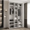Armoire Como 4 a portes battantes H. 245 x L. 140 x P. 50, 3 portes