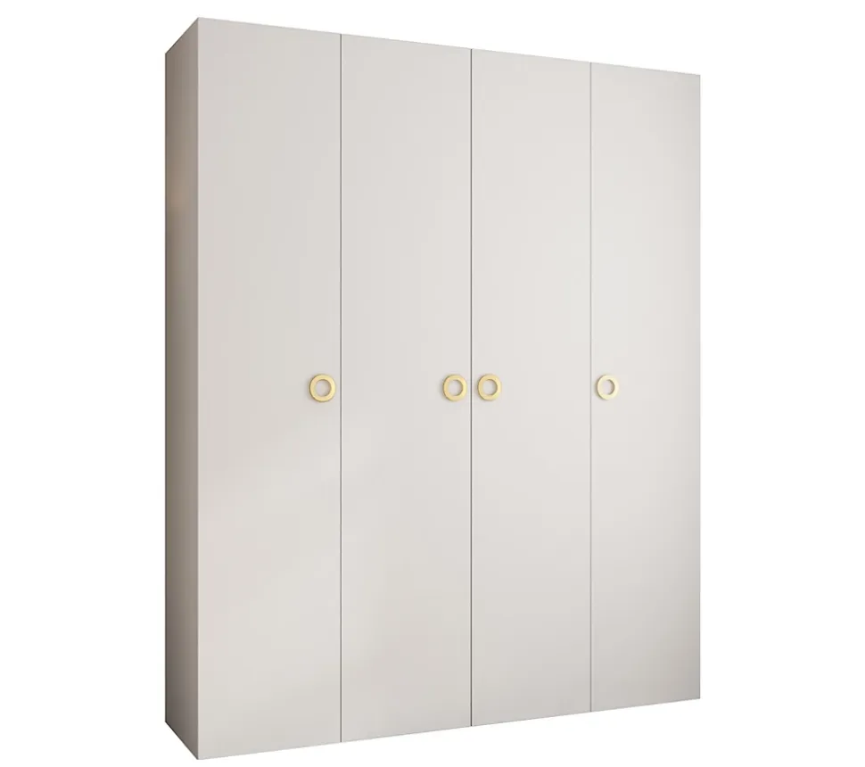 Armoire Como 1 a portes battantes H. 245 x L. 200 x P. 50, 4 portes