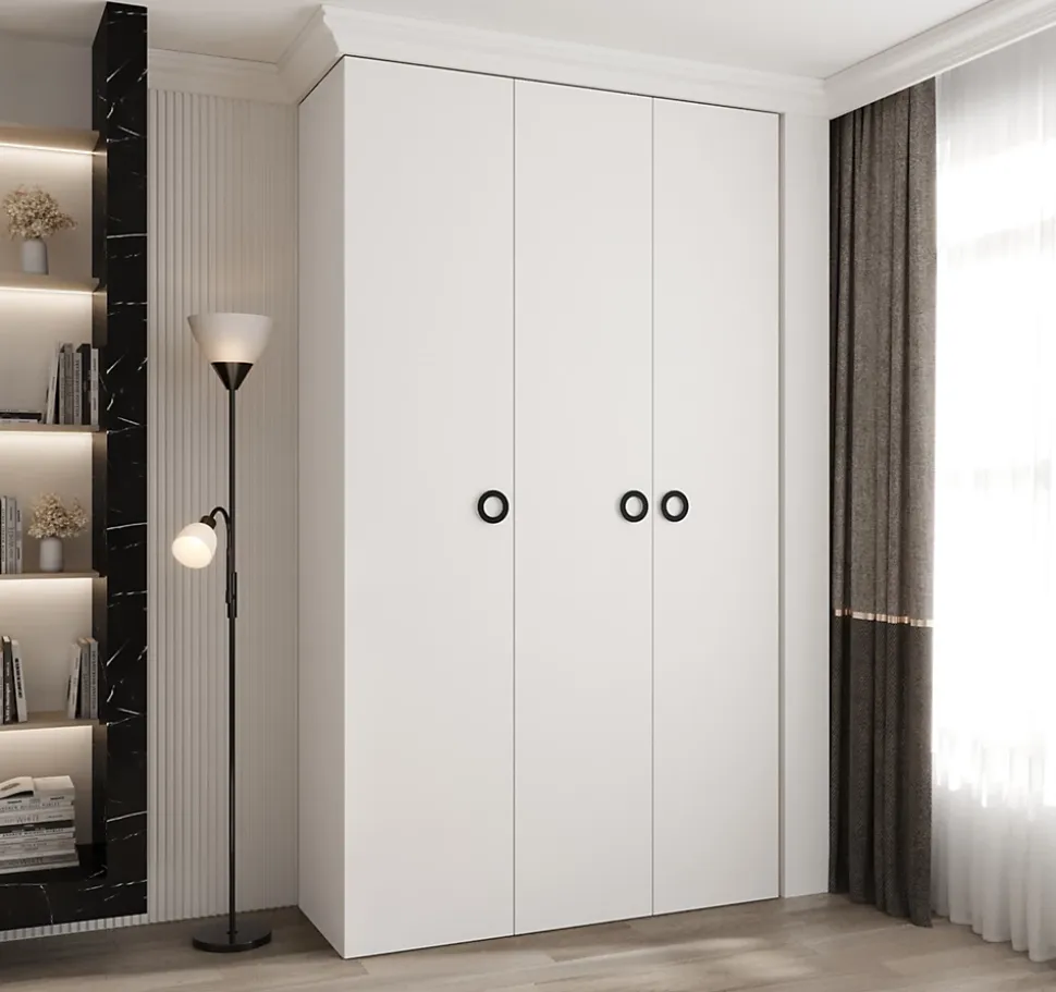 Armoire Como 1 a portes battantes H. 245 x L. 140 x P. 50, 3 portes