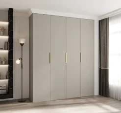Armoire Como 4 a portes battantes H. 245 x L. 200 x P. 50, 4 portes