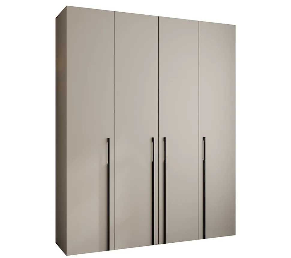 Armoire Como 3 a portes battantes H. 245 x L. 200 x P. 50, 4 portes