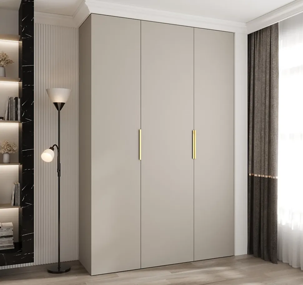 Armoire Como 4 a portes battantes H. 245 x L. 160 x P. 40, 3 portes