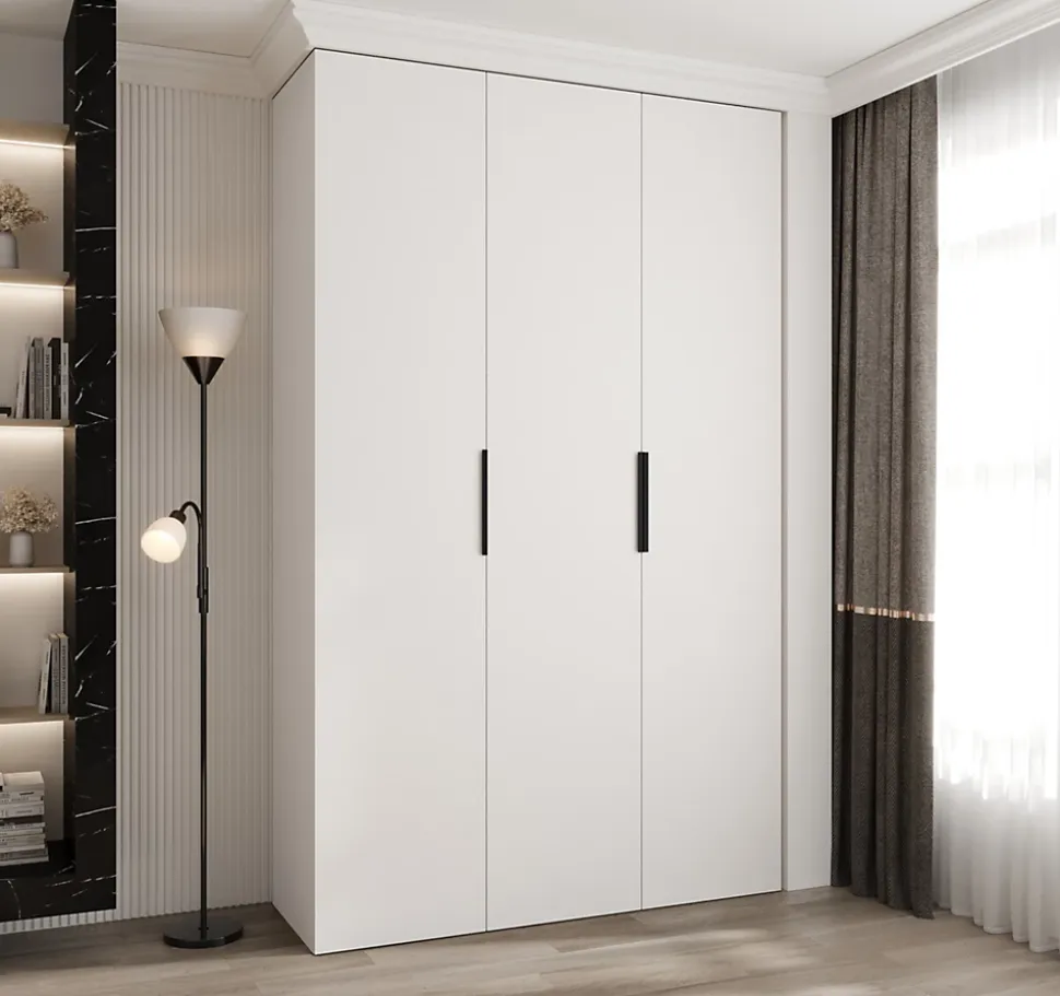 Armoire Como 4 a portes battantes H. 245 x L. 150 x P. 50, 3 portes