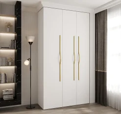 Armoire Como 2 a portes battantes H. 245 x L. 130 x P. 50, 3 portes