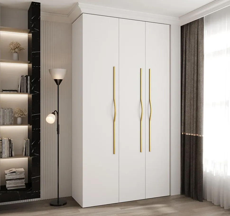 Armoire Como 2 a portes battantes H. 245 x L. 130 x P. 50, 3 portes