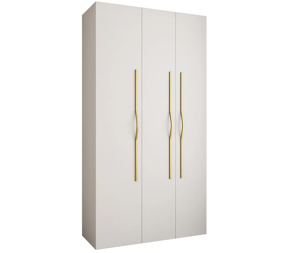 Armoire Como 2 a portes battantes H. 245 x L. 130 x P. 50, 3 portes