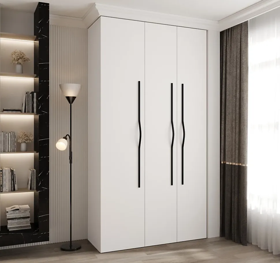 Armoire Como 2 a portes battantes H. 245 x L. 130 x P. 50, 3 portes