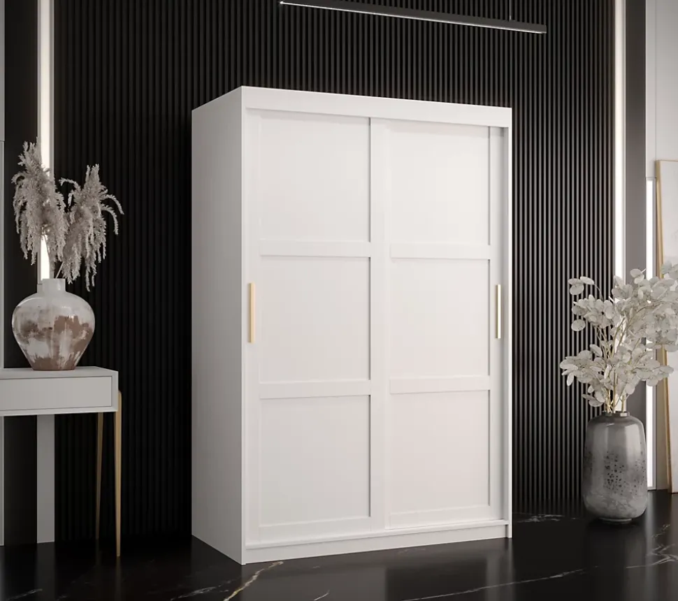 Armoire coulissante Ramiro 1 120, profondeur 62 blanc