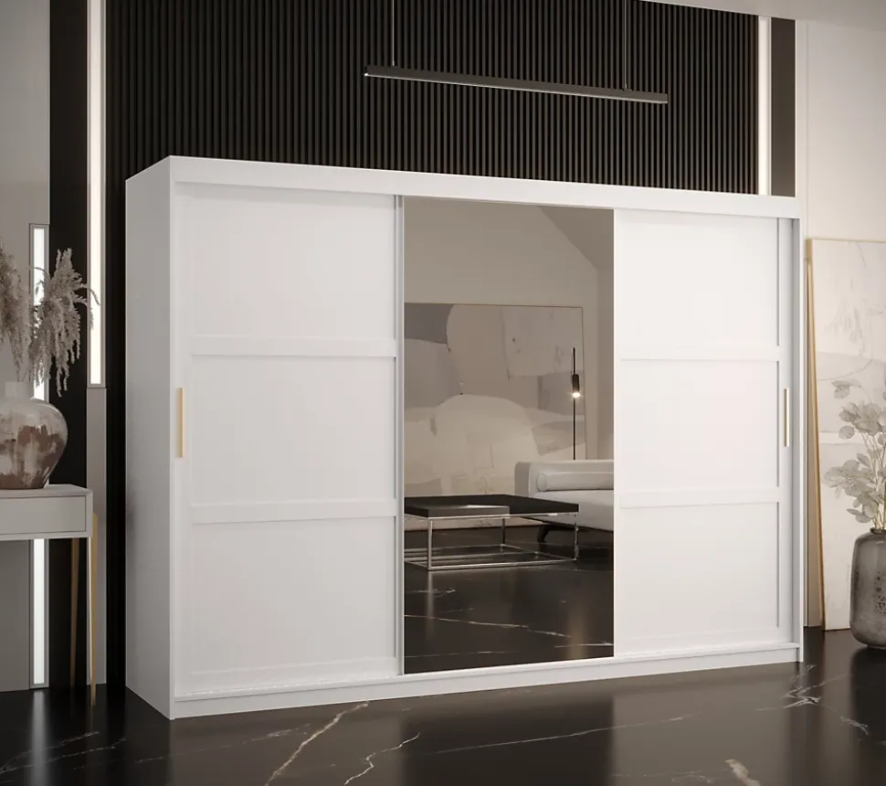 Armoire coulissante Ramiro 2 250, profondeur 62 blanc