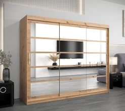 Armoire coulissante Roma 2 250, profondeur 62 artisan