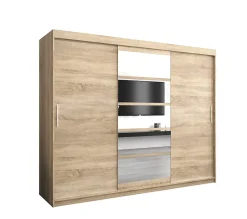 Armoire coulissante Roma 1 250, profondeur 62 sonoma